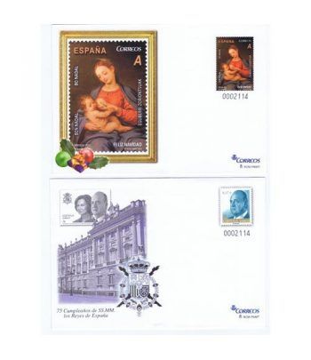 Sobre entero Postal 139/40 Navidad y 75 A. SSMM Reyes España