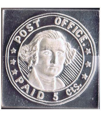 Sello plata U.S.A. 5 Centimos / P.O. 1846.  - 2