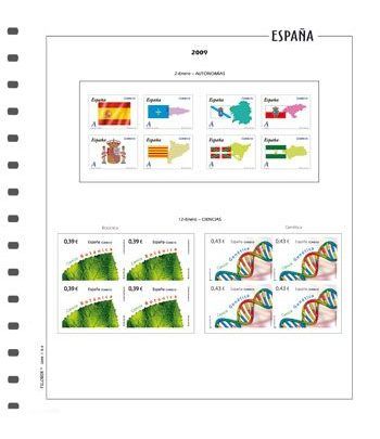 FILOBER Color ESPAÑA 2014 Bl. de 4 1ª p. montado con estuches