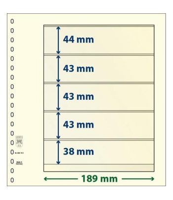 LINDNER Hojas clasificadoras T-Blanko 802512 Paquete de 10