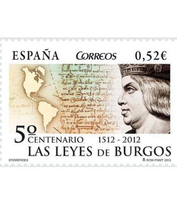 4780 5º Centenario Leyes de Burgos.
