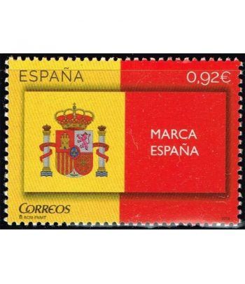 4877 Marca España. Escudo y Bandera.