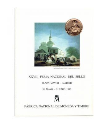 1996 Documento 39 XXVIII Feria Nacional del Sello con Sobre.