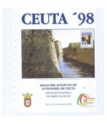 1998 Documento 2 Sello Estatuto Autonomía Ceuta.
