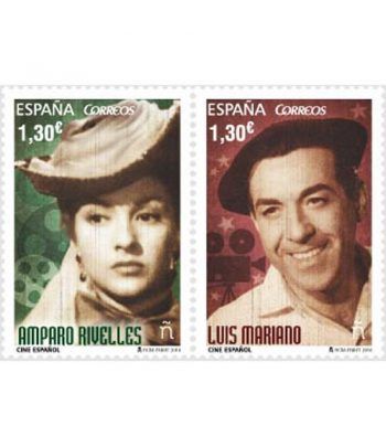5095/96 Cine Español 2016. Amparo Rivelles y Luis Mariano.