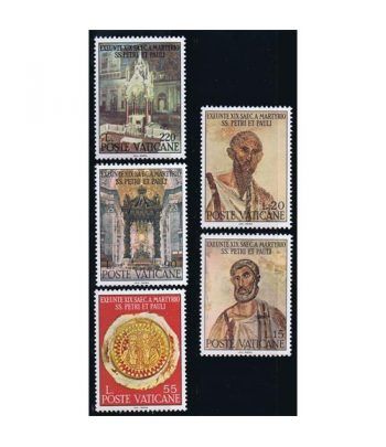 Vaticano 0466/70 19 Centenario muerte S. Pedro y S.Pablo 1967.