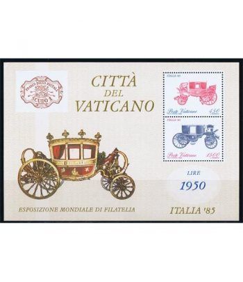 Vaticano HB 08 Exposición Filatélica Italia' 85. 1985.