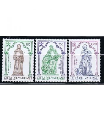 Vaticano 1020/22 Santos de la Iglesia 1995.