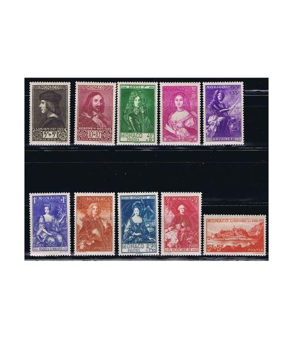 Mónaco sello 185/94 Príncipes y princesas. Fijasellos.  - 2