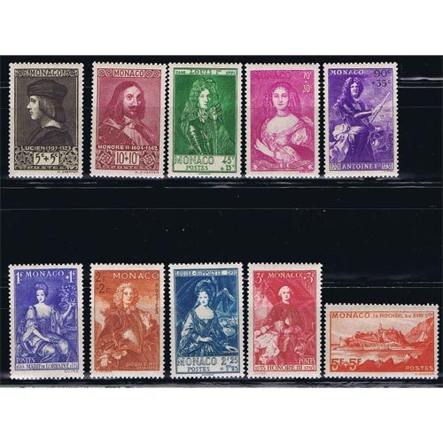 Mónaco sello 185/94 Príncipes y princesas. Fijasellos.  - 2