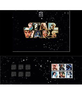 Cine Gran Bretaña 2017 Star Wars 40 Aniversario. Folder especial