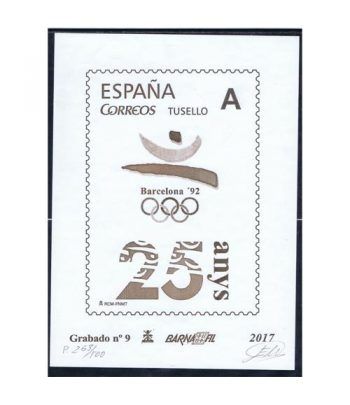 Grabado nº9 25 Años JJOO Barcelona'92 2017