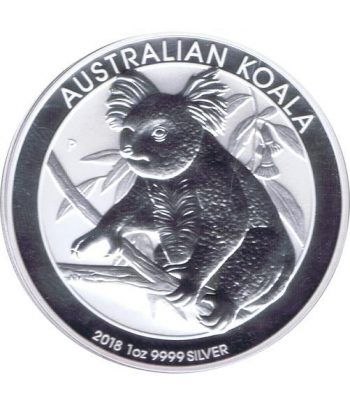 Moneda onza de plata 1$ Australia Koala 2018  - 1