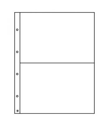 LEUCHTTURM Fundas FOLIO para documentos. 2 departamentos. 5u.