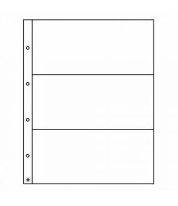 LEUCHTTURM Fundas FOLIO para documentos. 3 departamentos. 5u.