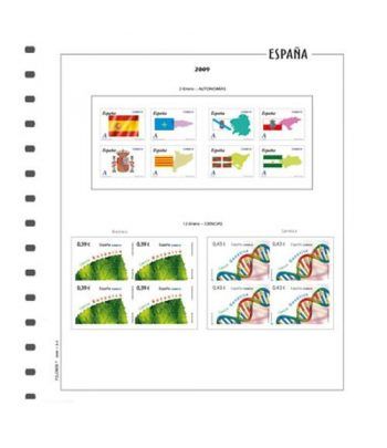 FILOBER Color ESPAÑA 2018 Bl. de 4 1ª p. montado con estuches