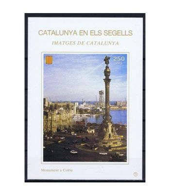 Catalunya en els segells nº078 Monument a Colón  - 2