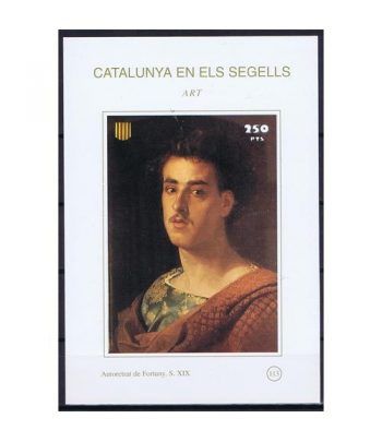 Catalunya en els segells nº113 Autoretrat de Fortuny