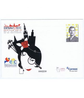 Sobre entero Postal 150 Exfilna Sevilla 2018