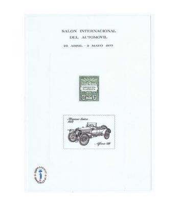 1977 Salón Internacional del Automovil. Hojita recuerdo