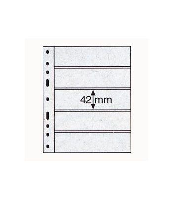 LEUCHTTURM 10 hojas Optima transparentes. 5 departamentos