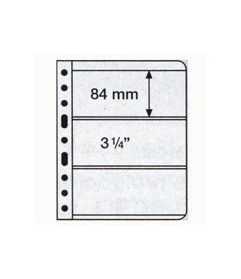 LEUCHTTURM hojas Vario transparentes. Hojas 3 departamentos