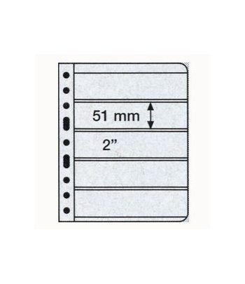 LEUCHTTURM hojas Vario transparentes. Hojas 5 departamentos