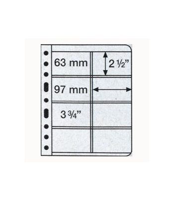 LEUCHTTURM hojas Vario transparentes. Hojas 8 departamentos