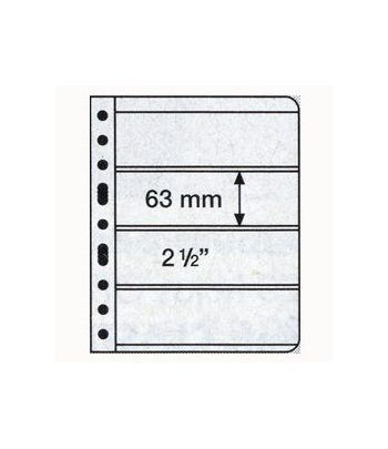 LEUCHTTURM hojas Vario negras. Hojas doble cara 4 departamentos