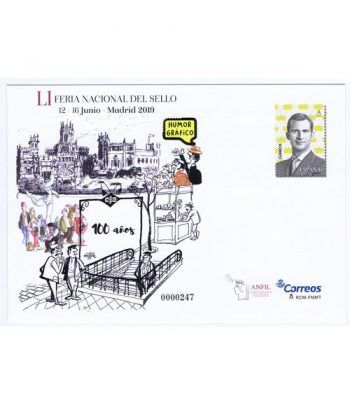 Sobre entero Postal 152 LI Feria Nacional Sello 2019