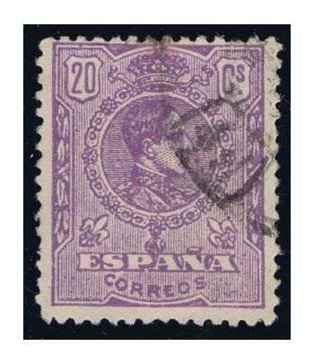 0273 Alfonso XIII. 20c. Violeta. Matasellos.