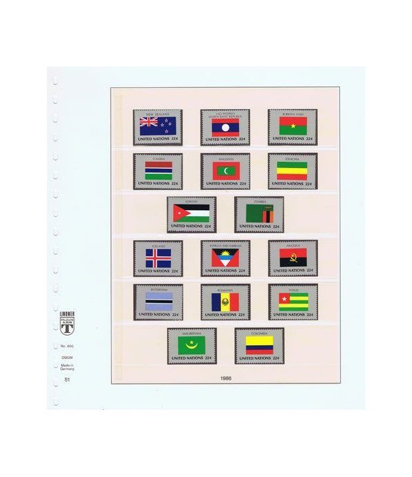 Colección Sellos de Naciones Unidas 1951/2017. 10 albumes.