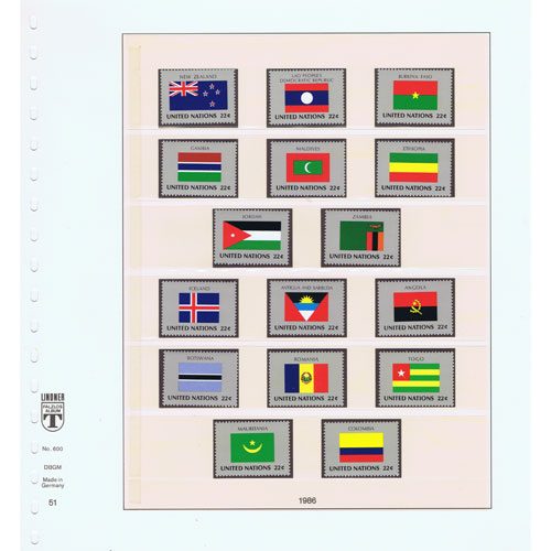 Colección Sellos de Naciones Unidas 1951/2017. 10 albumes.  - 22