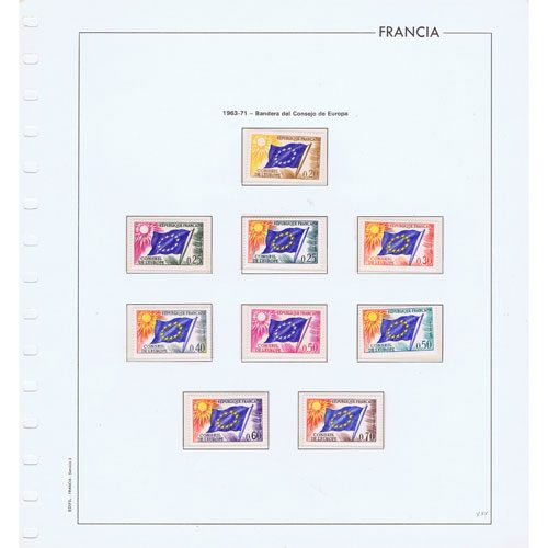 Colección Sellos de Francia Obliterados, Tasas y Servicio.  - 8