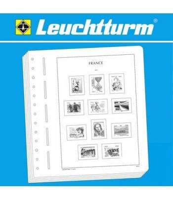 LEUCHTTURM Hojas Sellos Francia 2005/2009 M/T.