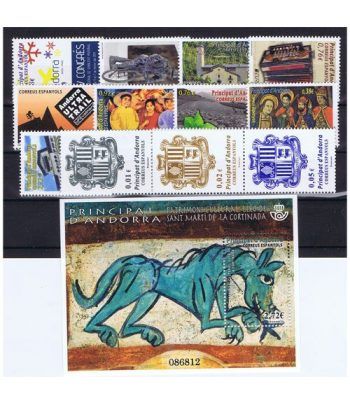 Andorra Española año completo sellos 2014