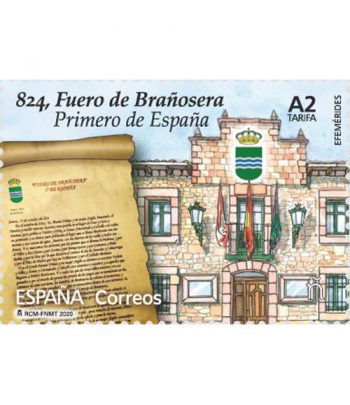 Sello de España 5377 Efemérides. Fuero de Brañosera año 824.