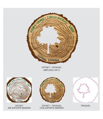 Sello de España 5430 Flora. Olmo Cabeza del Buey