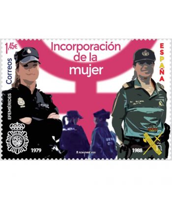 Sello de España 5433 Incorporación de la mujer a Policía