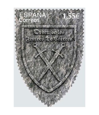 Sello de España 5442 Orden de los Fratres de Cáceres 1169-2019