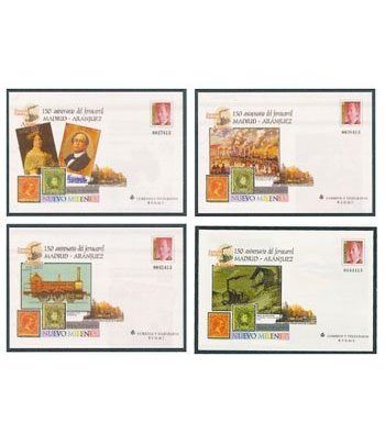 Sobre Entero Postal 073 a,b,c,d Ferrocarril Aranjuez 2001