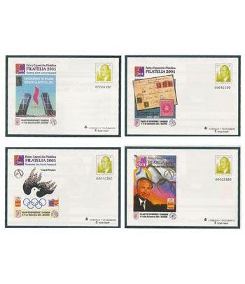 Sobre Entero Postal 074 a,b,c,d Filatelia 2001  - 2