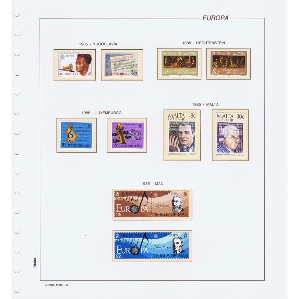 Colección de Sellos de Tema Europa año 1956 a 1995  - 8