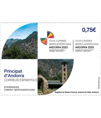 Andorra Española 493 Efemérides. Cimera Iberoamericana