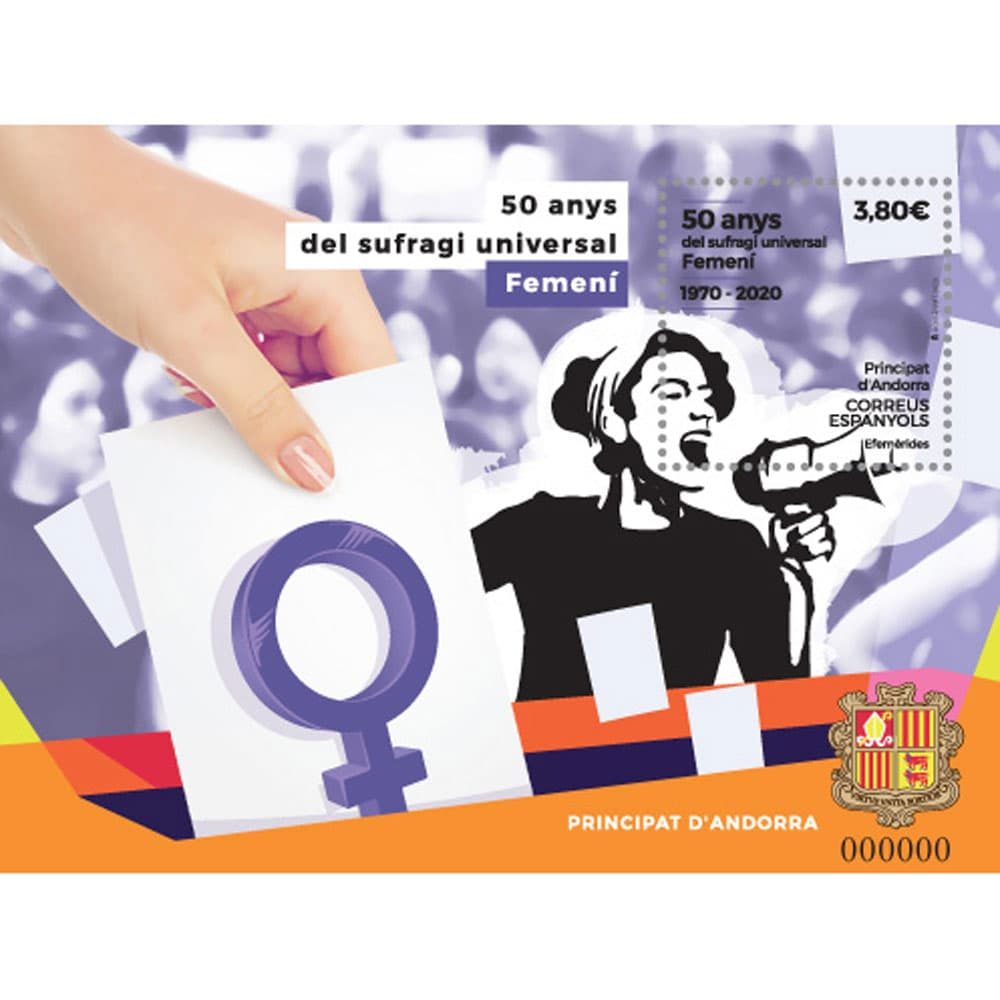 Andorra Española 498 HB 50 anys del sufragi universal femeni