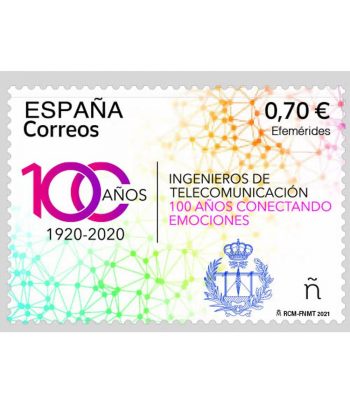 Sello de España 5480 100 años Ingenieros Telecomunicación