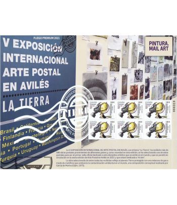 2021 Pliego Premium 104 Exposición Arte Postal Avilés