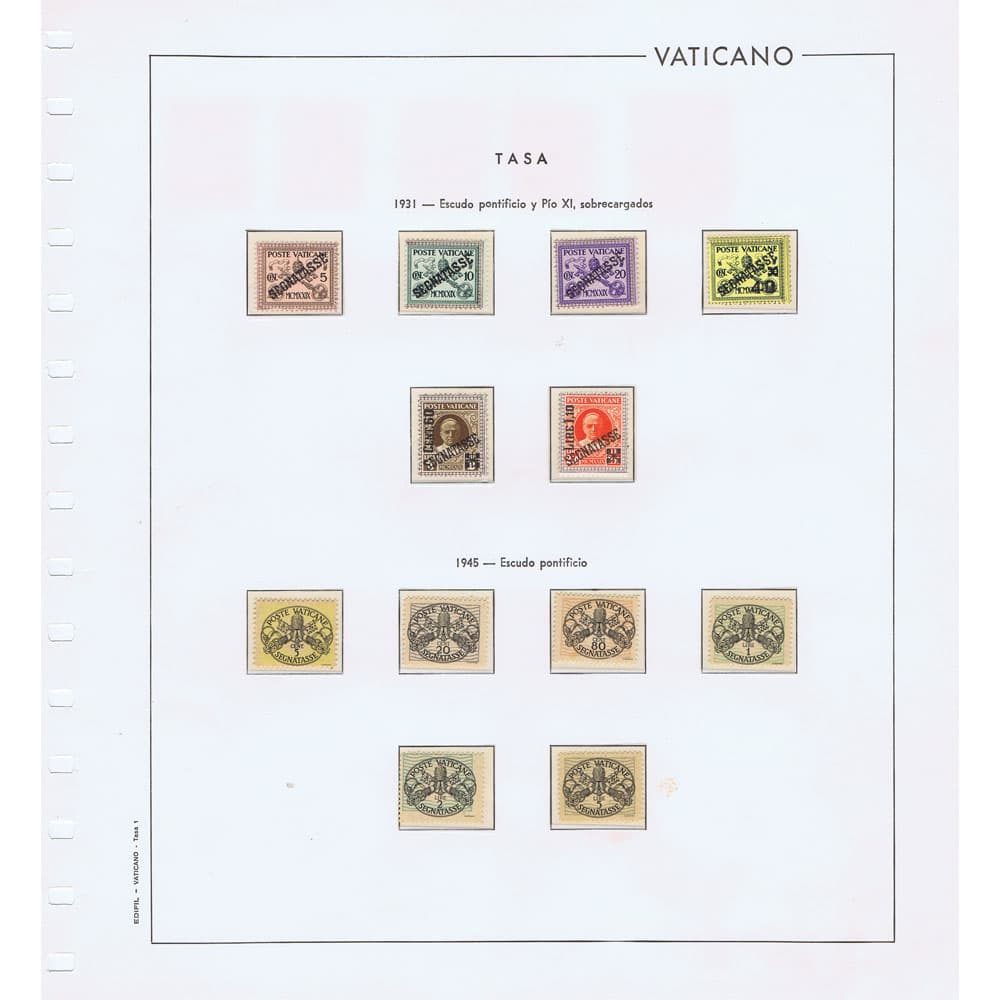 Vaticano colección de sellos del año 1929 al 1985