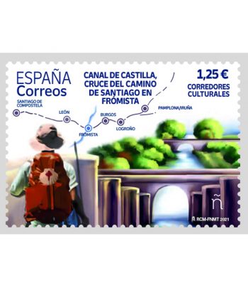 Sello de España 5507 Canal de Castilla. Frómista