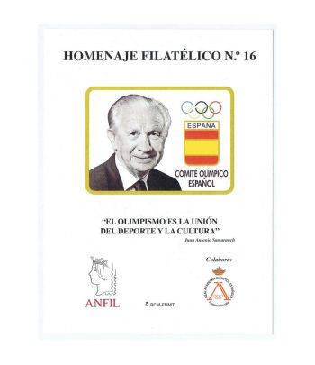 Homenaje filatélico nº16 año 2021 Samaranch